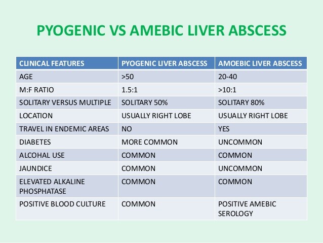 Liver infections and infestations