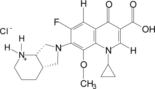 Moxifloxacin hydrochloride (Moxeza)