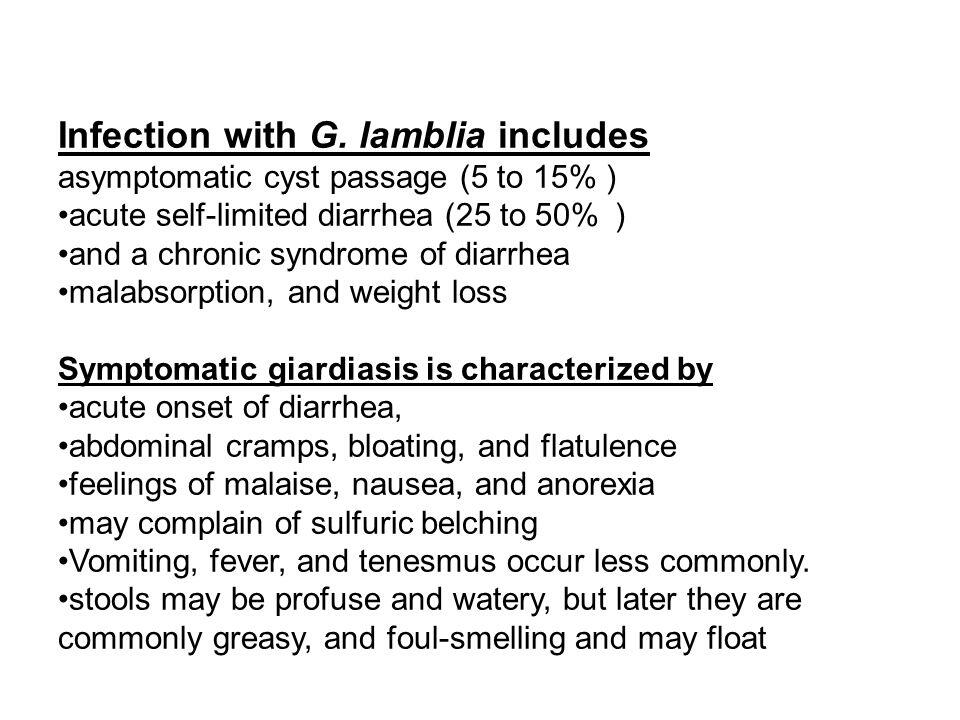 giardia weight loss