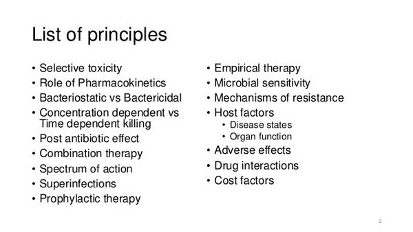 Antimicrobial therapy: general principles