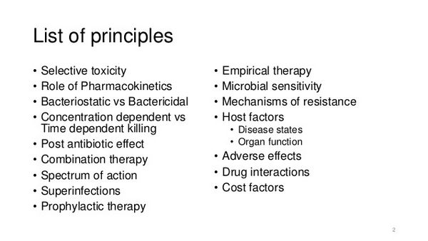 Antimicrobial therapy: general principles Antimicrobial therapy: general principles