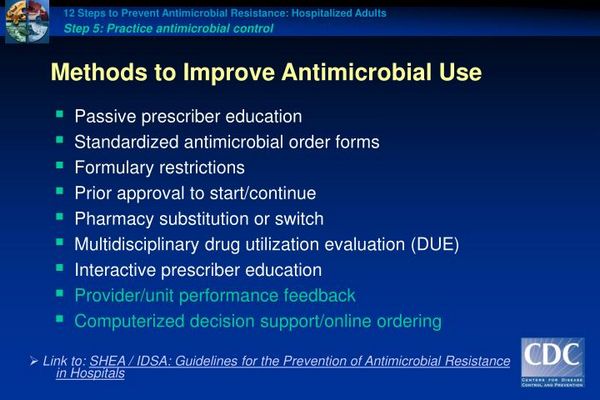 Guide to antimicrobial use in adults