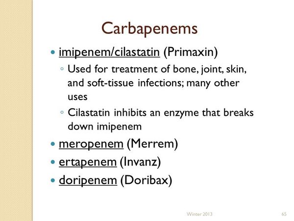 Merrem: Carbapenem for Severe Infection