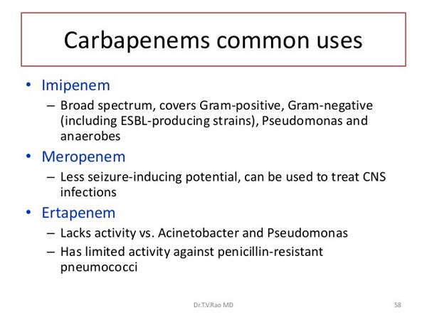 Merrem: Carbapenem for Severe Infection