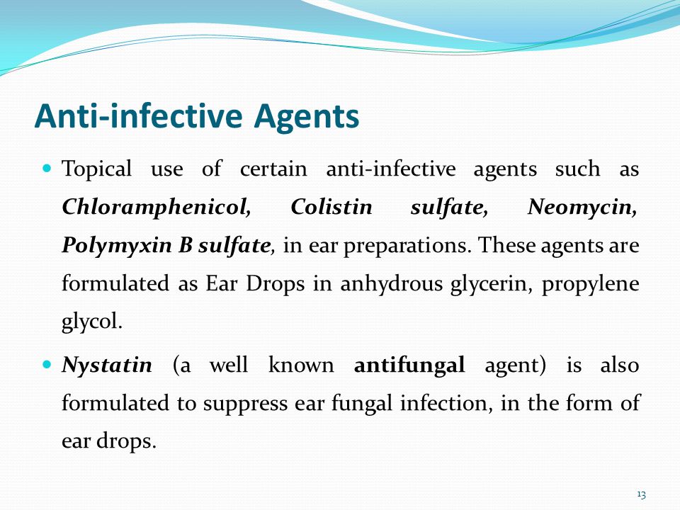 Specific Anti-Infective Agents 