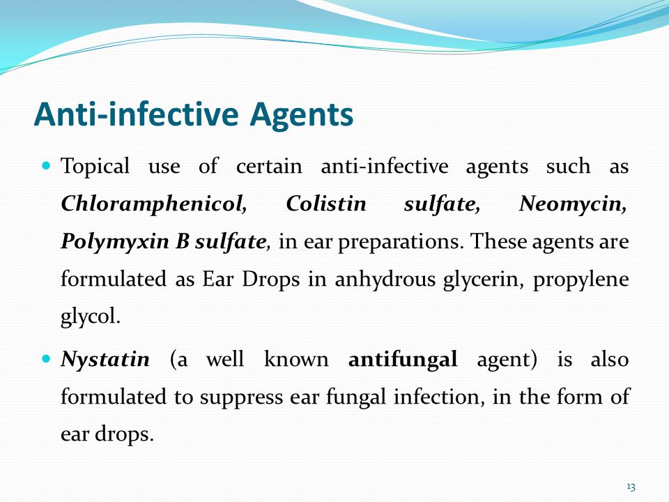 Specific Anti-Infective Agents
