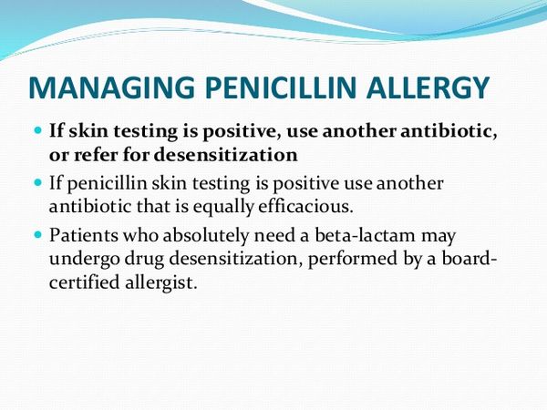 Successful Antibiotic Desensitization Successful Antibiotic Desensitization