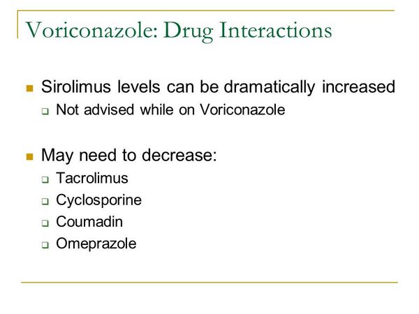 Voriconazole: Drug Interactions