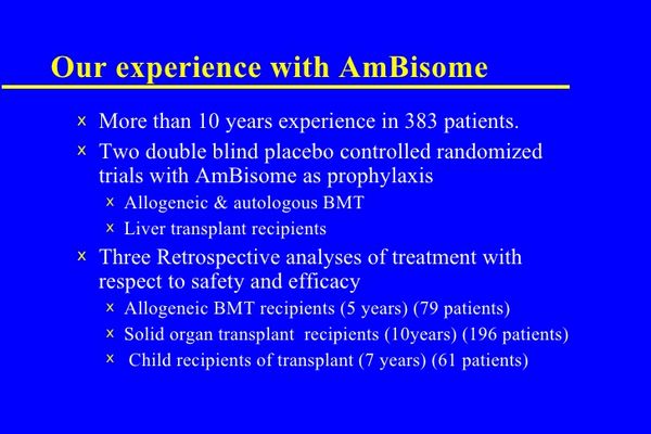 AmBisome (Liposomal amphotericin B)