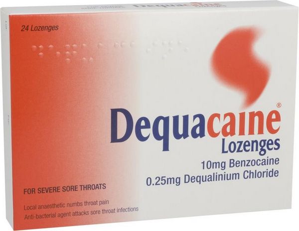 Dequacalne Lozenges (Benzocaine and Dequalinium Chloride) Dequacalne Lozenges (Benzocaine and Dequalinium Chloride)