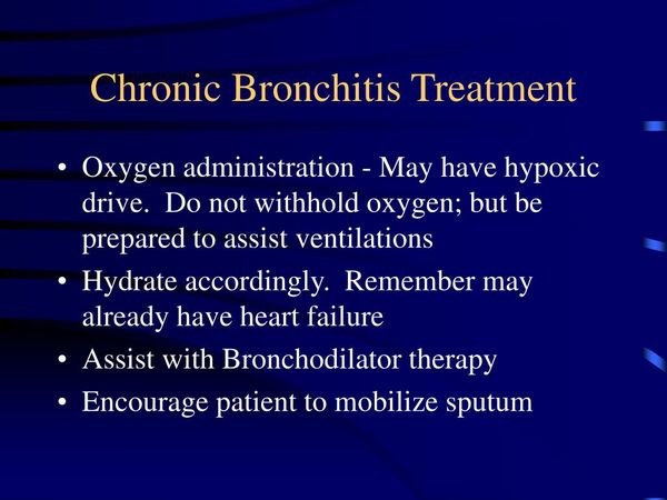 Chronic Bronchitis: Emerging therapies