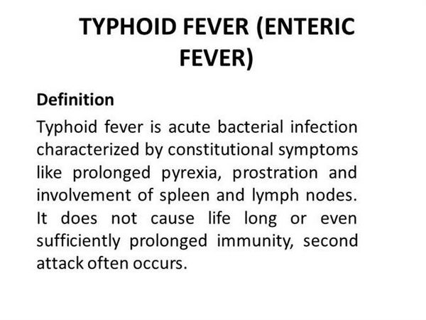 Enteric Fever Enteric Fever