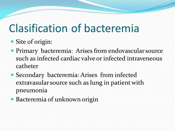 Primary Bacteremia