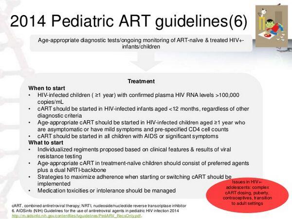 Antiretroviral Therapy in Pediatric Patients