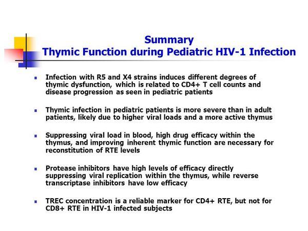 HIV-infected pediatric patients