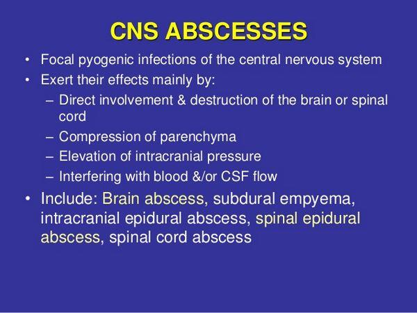 Central Nervous System Abscess