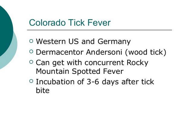 Colorado Tick Fever