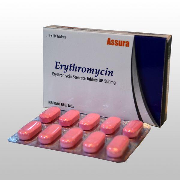 Buy Erythromycin (Ilosone) Without Prescription 250/500mg