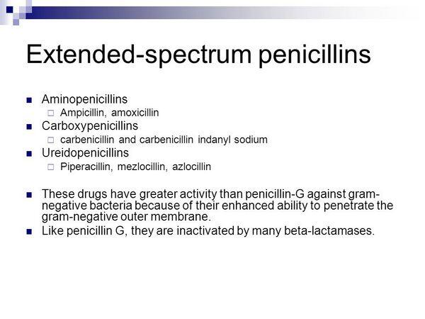 Extended-Spectrum Penicillins Extended-Spectrum Penicillins