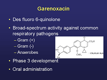 Garenoxacin Garenoxacin