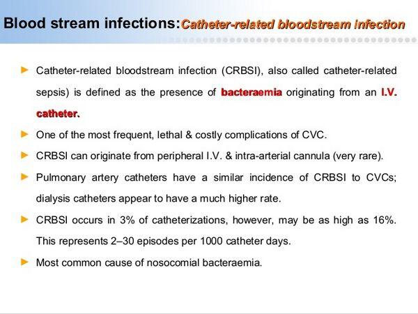 Intravascular Catheter-Related Infections