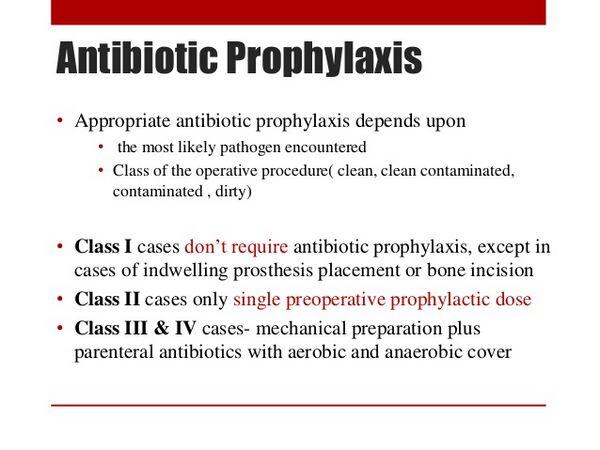 Perioperative Prophylaxis