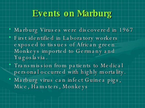 Marburg & Ebola Virus Marburg & Ebola Virus