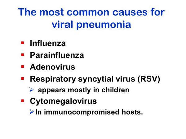 Pneumonia - The Most Common Infectious