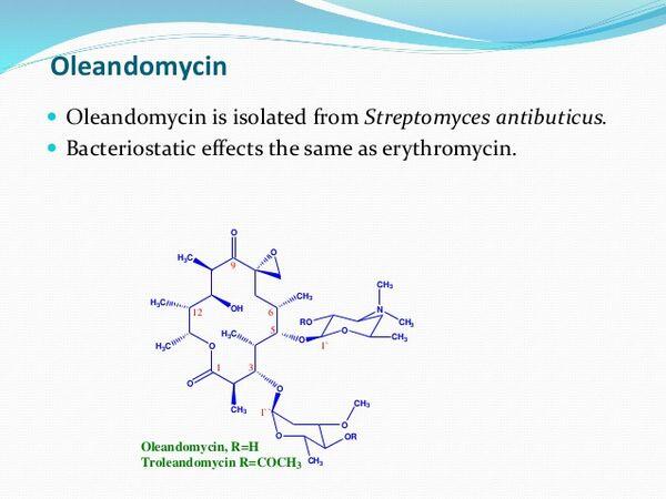 oleandomycin oleandomycin